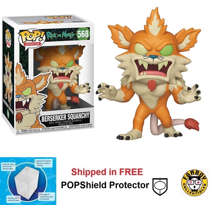 Funko POP Animation Rick and Morty Berserker Squanchy #568